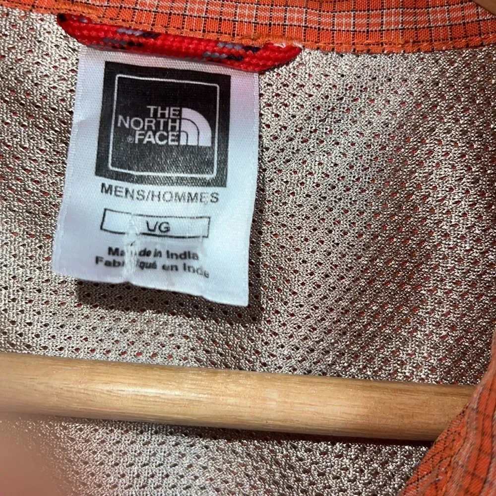 THE NORTH FACE Orange Plaid Button Up Shirt-L